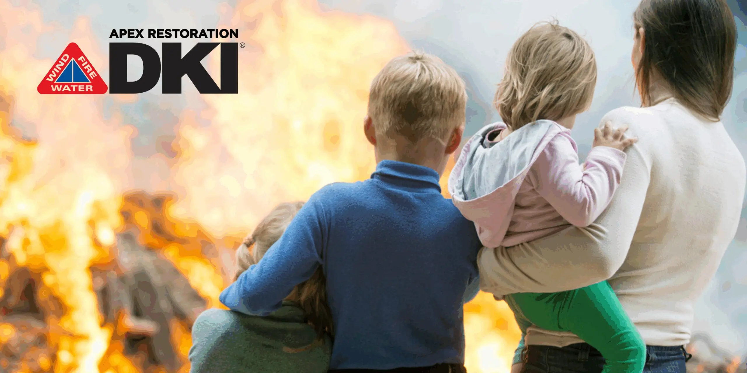 People observing a controlled blaze
