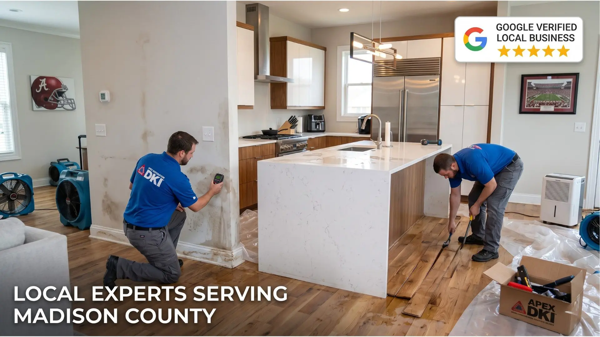 Huntsville Alabama water damage contractor near me