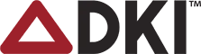 Red triangle with DKI text